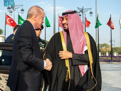 ولي العهد السعودي يلتقي أردوغان لتعزيز العلاقات الثنائية