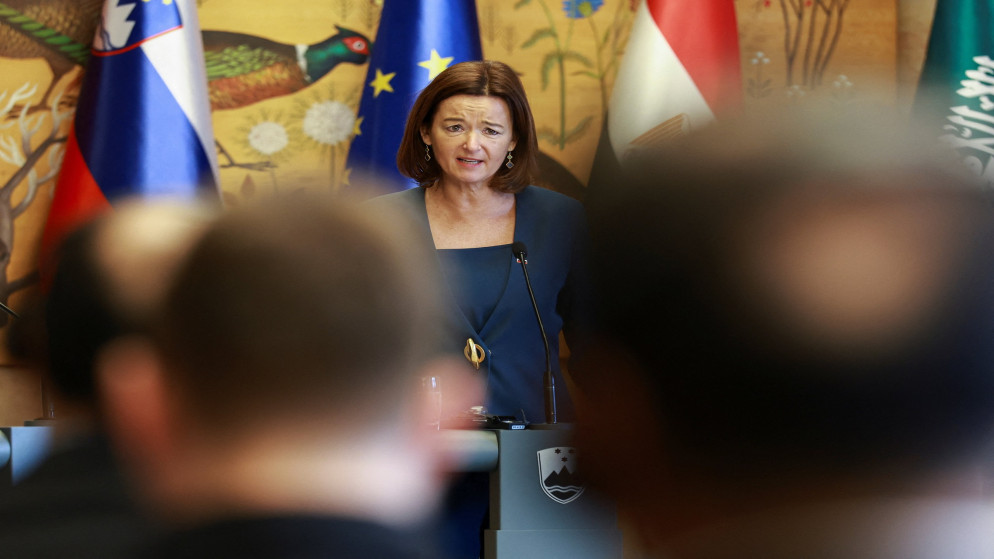 وزيرة الخارجية السلوفينية تشيد بجهود مجموعة الاتصال العربية في دعم حقوق الفلسطينيين