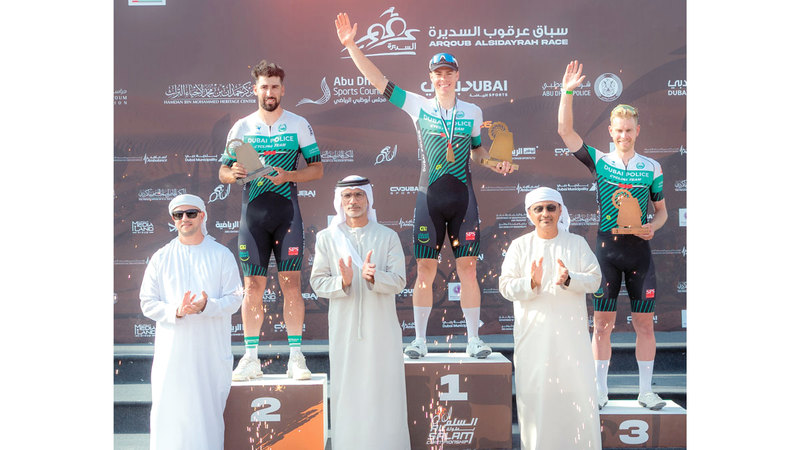 شرطة دبي تتصدر سباق عرقوب السديرة ضمن بطولة السلم للدراجات