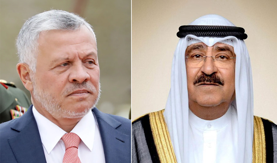 الملك وأمير الكويت يؤكدان رفض الاعتداءات ويدعوان إلى خفض التصعيد