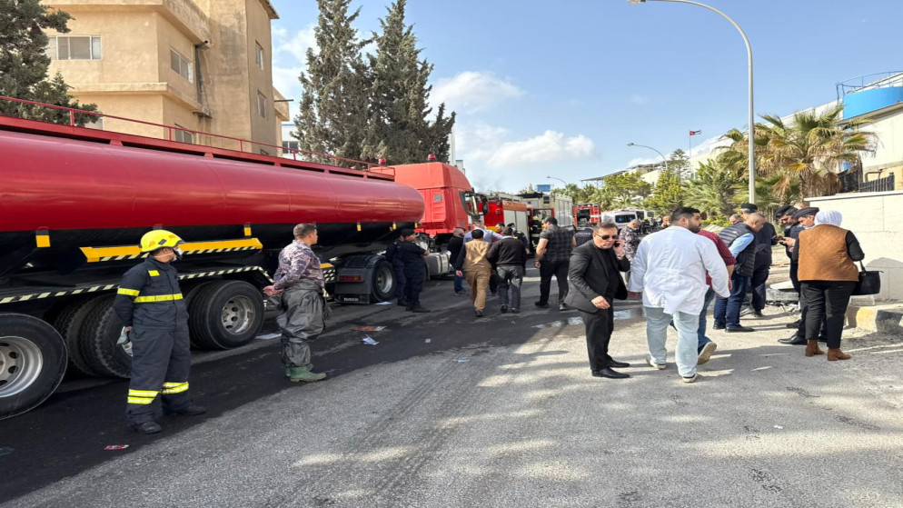 الاردن: 14 إصابة جراء حريق ضخم في مدينة الحسن الصناعية بالرمثا