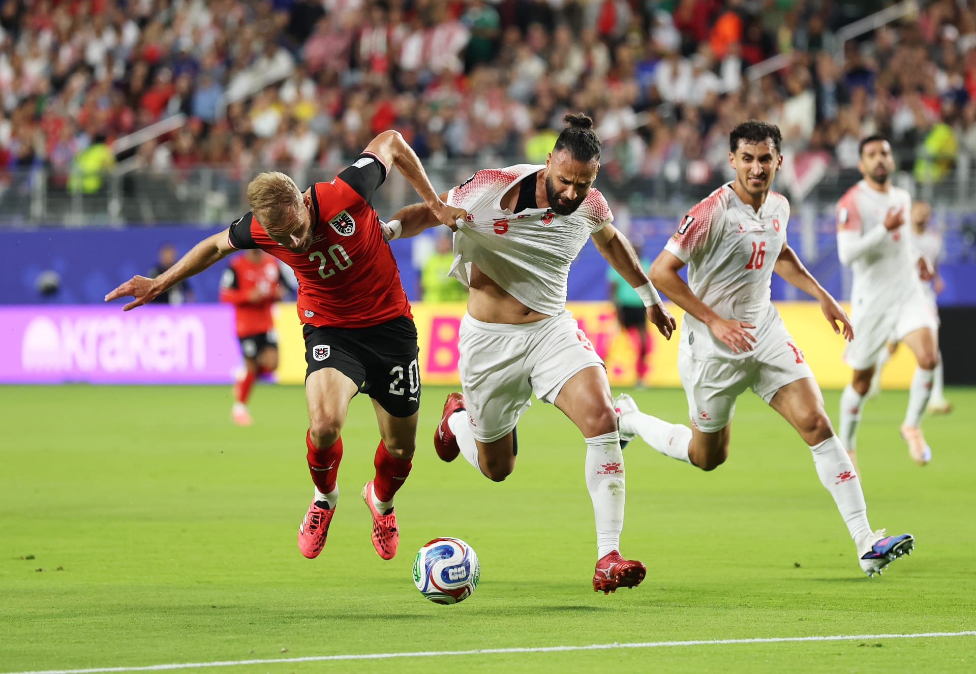منتخب الأردن يخسر من النمسا 3-1 في افتتاح مشواره المونديالي