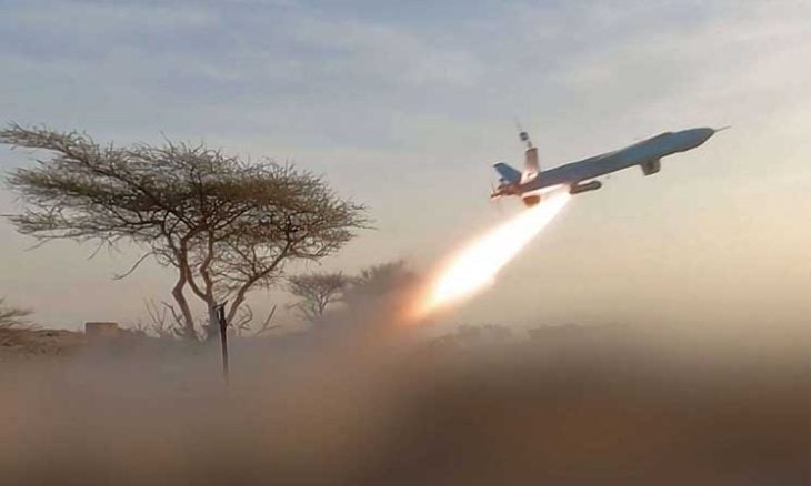 الحوثيون يعلنون استهداف مصفاة أرامكو في جازان بطائرات مسيّرة