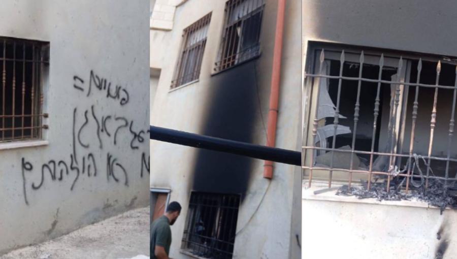 مستوطنون يحاولون إحراق مسجد في بزاريا شمال غربي نابلس