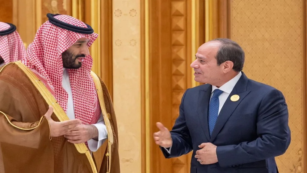 السيسي وبن سلمان يؤكدان أهمية حرية الملاحة في هرمز وباب المندب ويشددان على أن أمن السعودية