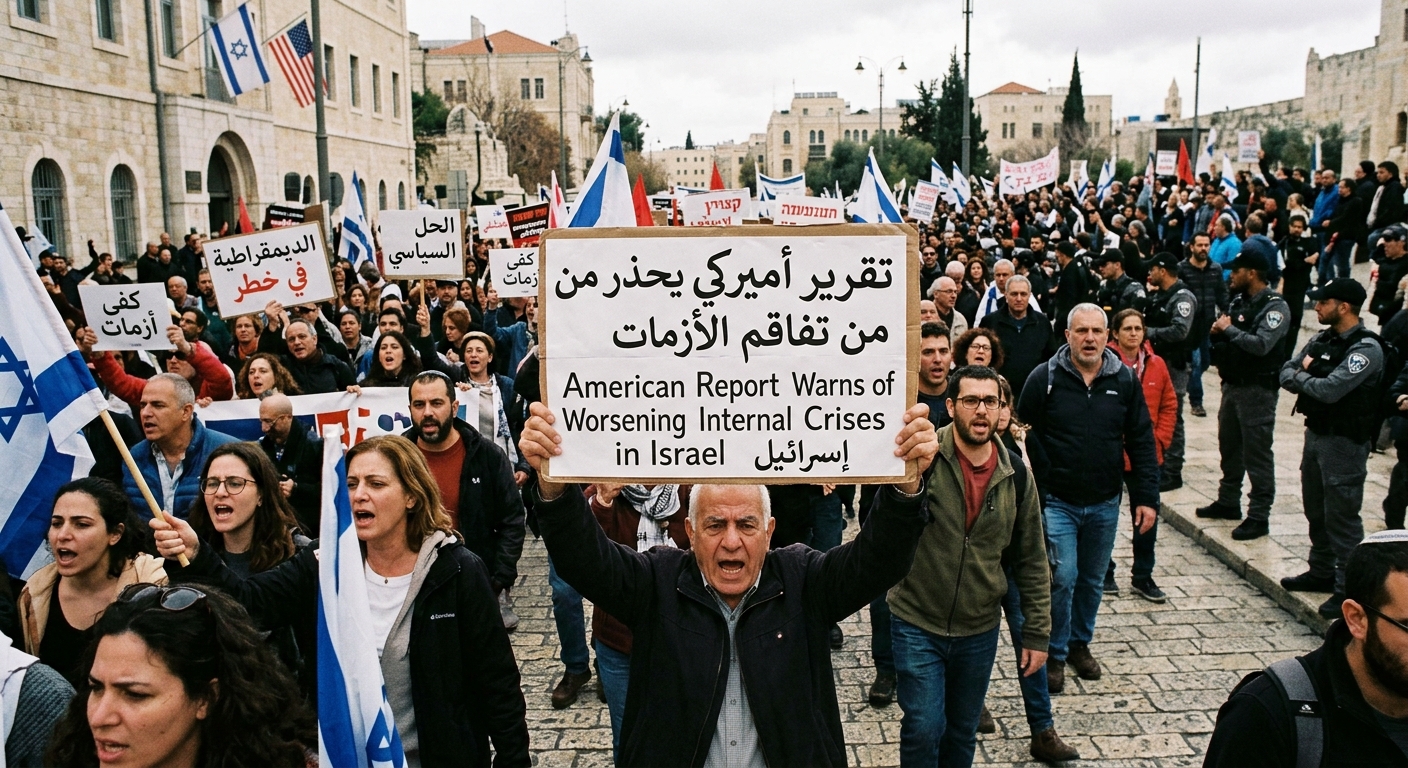 تقرير أميركي يحذر من تفاقم الأزمات الداخلية في إسرائيل