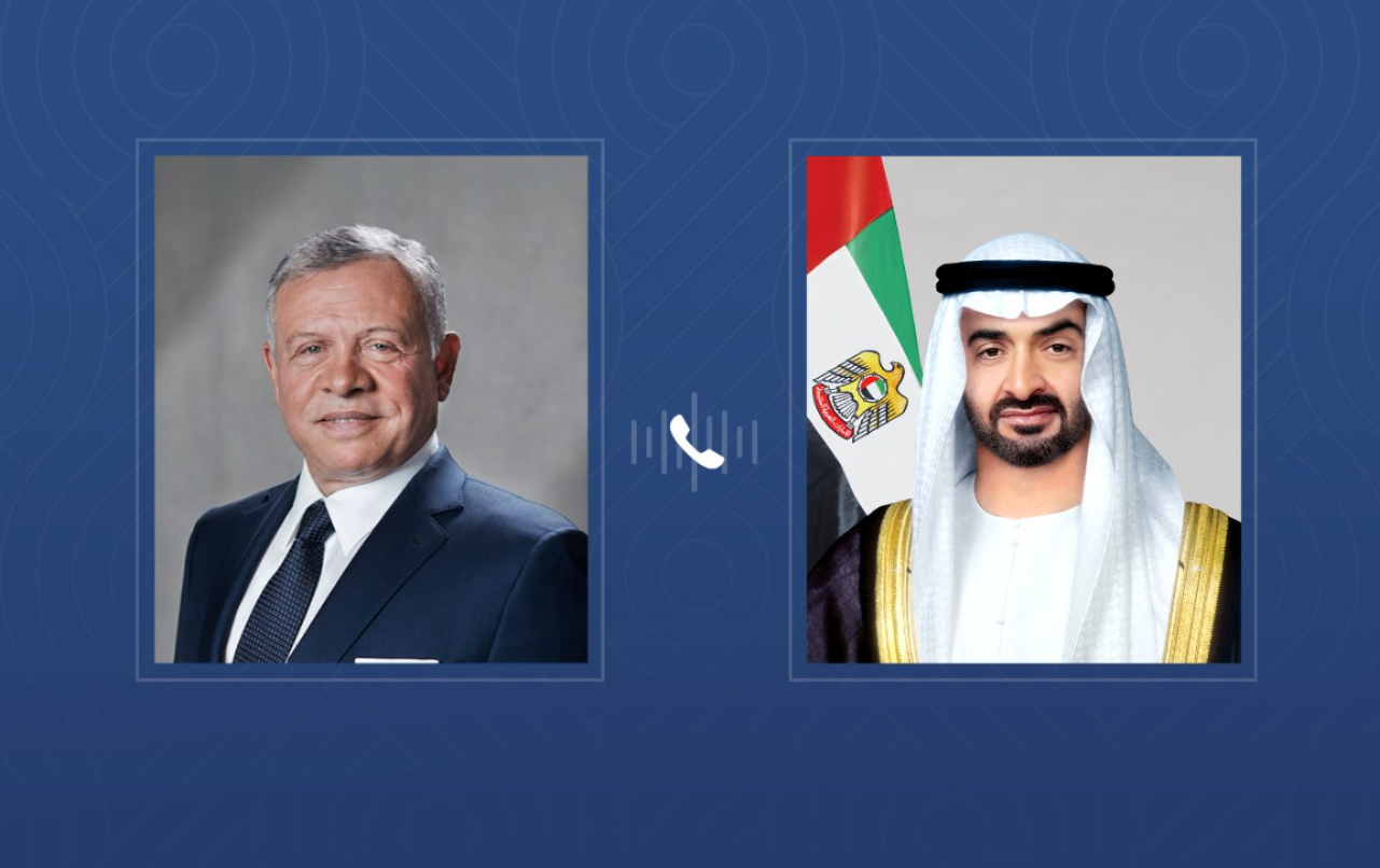 الشيخ محمد بن زايد والملك عبدالله الثاني يبحثان تعزيز الشراكة التنموية والاقتصادية