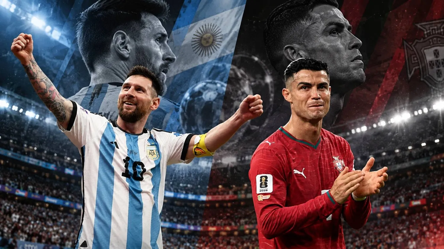 رونالدو يشيد بميسي بعد وداعه المؤثر للمنتخب الأرجنتيني