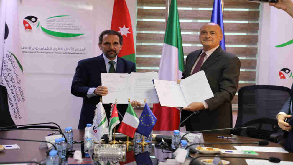 اتفاقية تعاون لتعزيز الصحة النفسية بين الأردن وايطاليا للأشخاص ذوي الإعاقة