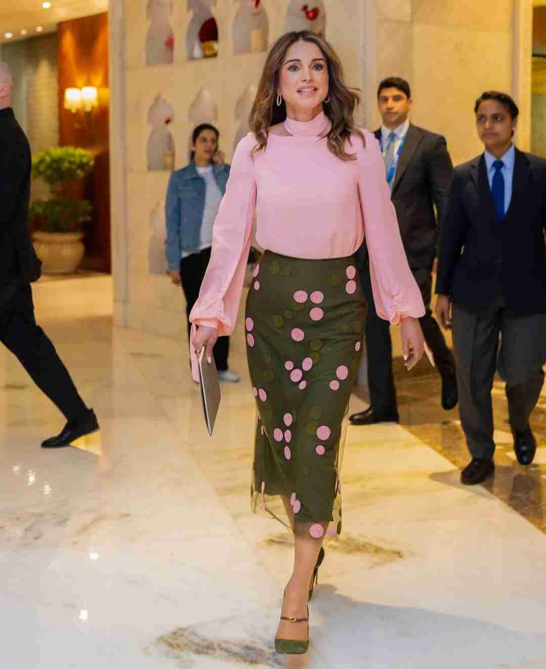 الملكة رانيا تشارك في قمة الاعمال العالمية في الهند