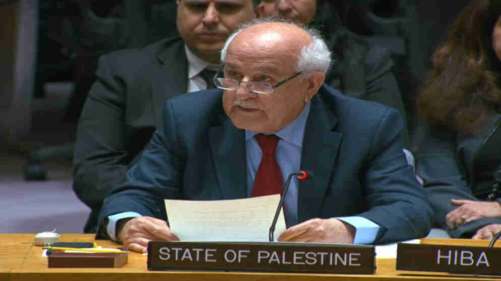 منصور: فلسطين للشعب الفلسطيني ولا يمكن المزايدة عليها أو بيعها