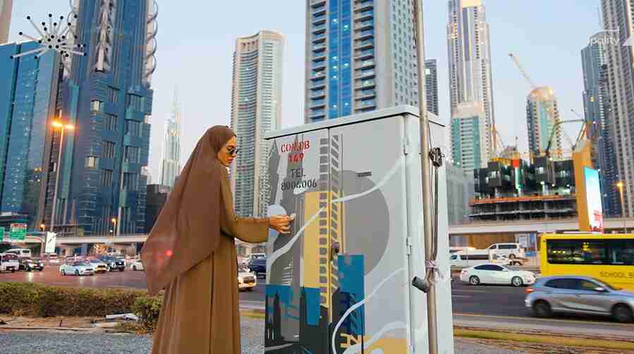 بلدية دبي تحول البنية التحتية على شارع الشيخ زايد إلى فرص فنية مميزة