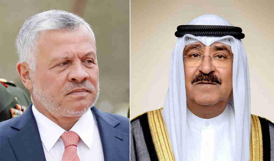 الملك وأمير الكويت يؤكدان رفض الاعتداءات ويدعوان إلى خفض التصعيد