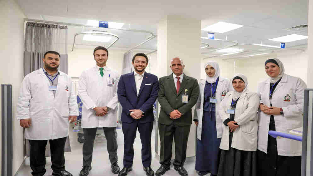 ولي العهد يفتتح مشروع إعادة تأهيل وتطوير مركز صحي جرش الشامل