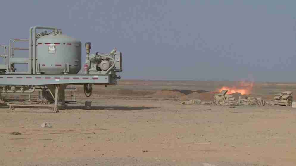 البترول الوطنية: إنتاج الغاز من حقل الريشة لم يتغير نتيجة الظروف الإقليمية