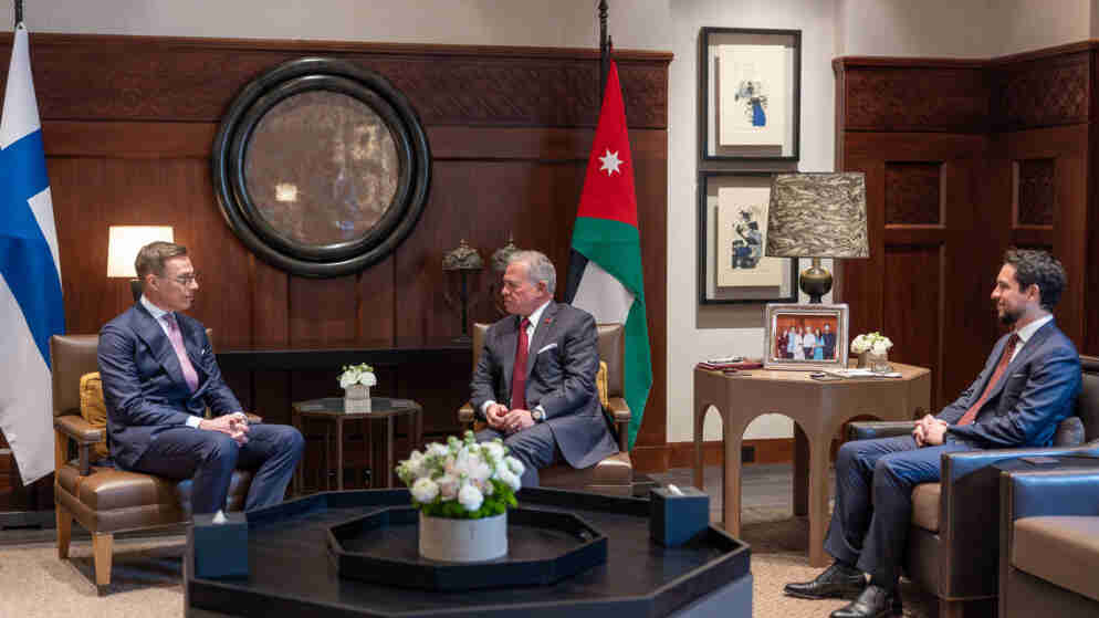 الملك والرئيس الفنلندي يبحثان سبل تعزيز العلاقات الثنائية وأبرز التطورات في المنطقة