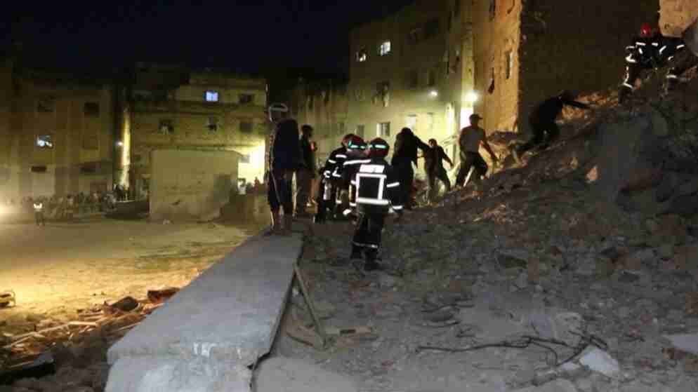 حصيلة ضحايا انهيار مبنى سكني في المغرب ترتفع إلى 15 قتيلا