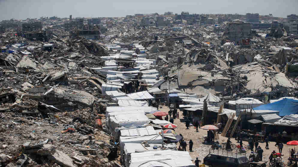 إصابتان بنيران مسيرة للاحتلال الإسرائيلي بمخيم جباليا شمالي قطاع غزة