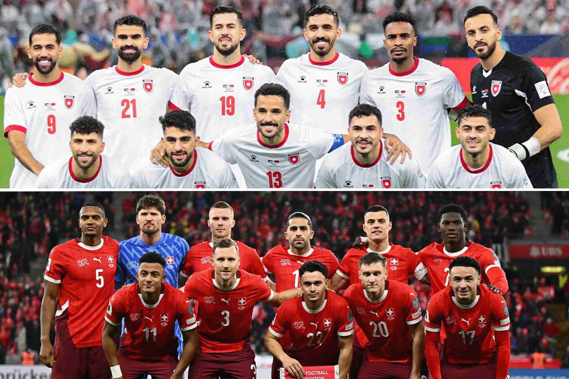 خسارة المنتخب الأردني أمام سويسرا 4 - 1