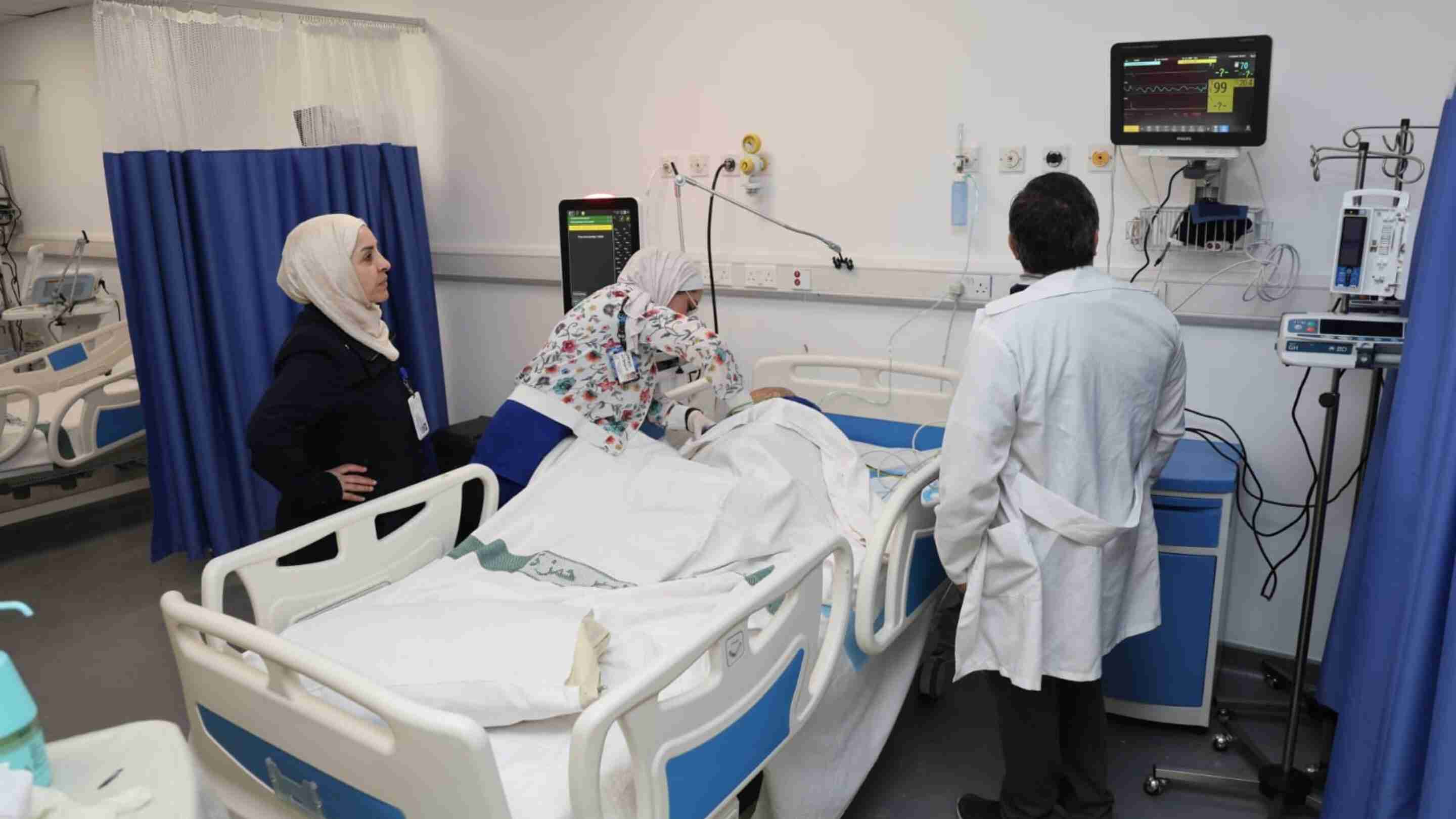 عمان الميداني يستقبل أول حالة بقسم الطوارئ والعناية الحثيثة