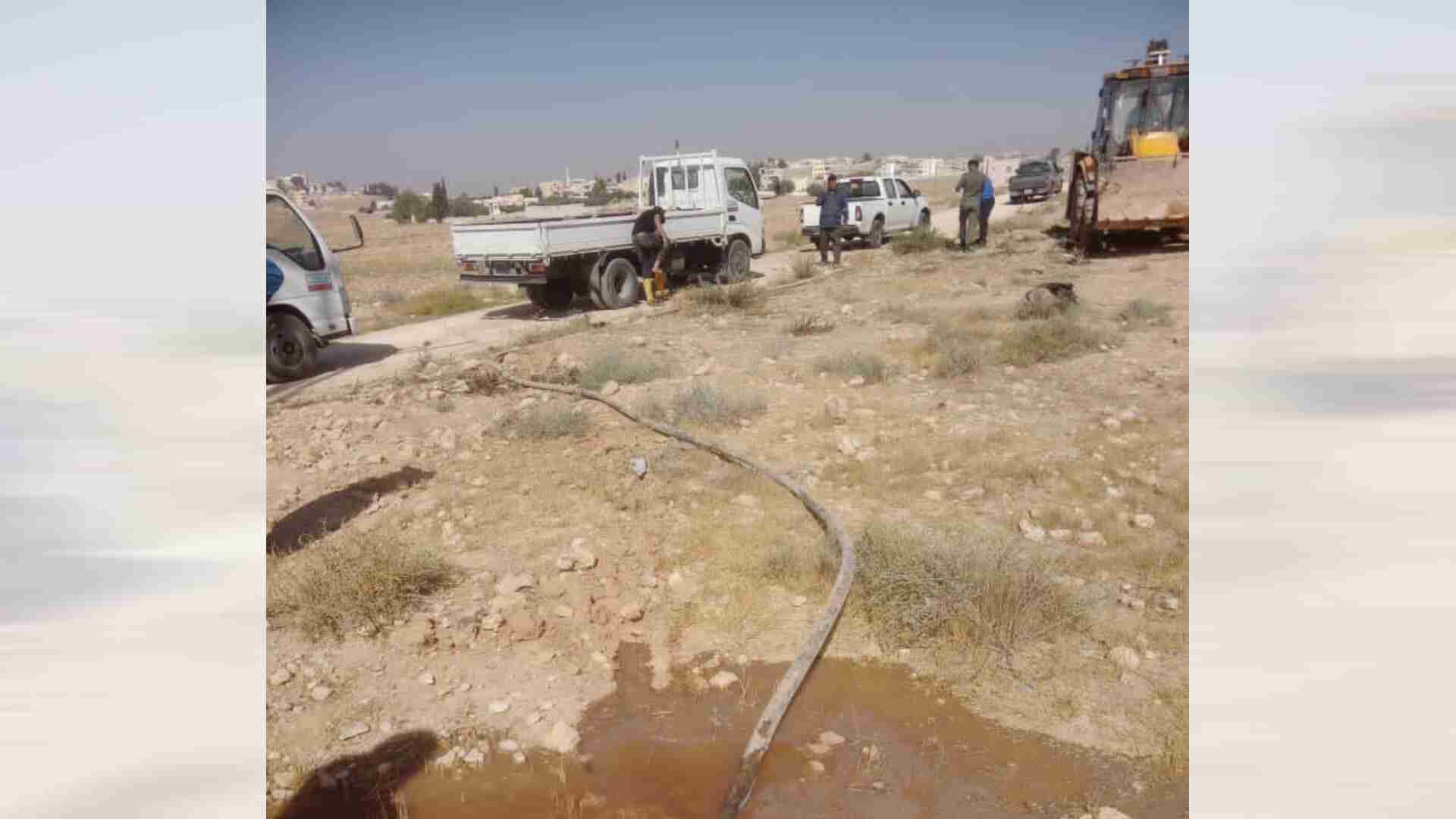 ضبط اعتداءات جديدة على المياه في الموقر لتعبئة صهاريج مخالفة 
