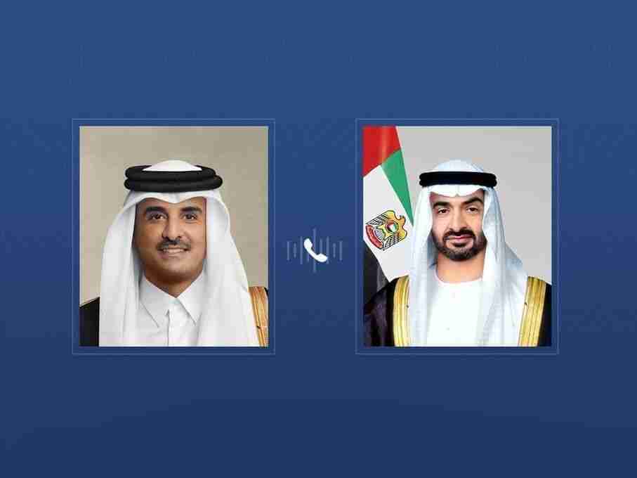 رئيس الدولة يعزي هاتفياً أمير قطر بوفاة الشيخ حمد بن خليفة آل ثاني